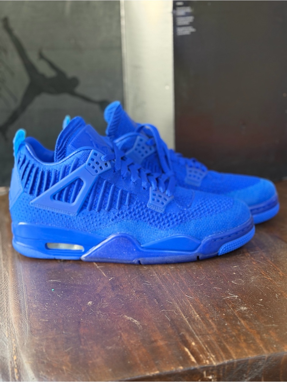 DeadStock Jordan Air Jordan 4 Retro Flyknit in Hyper Royal - 9M